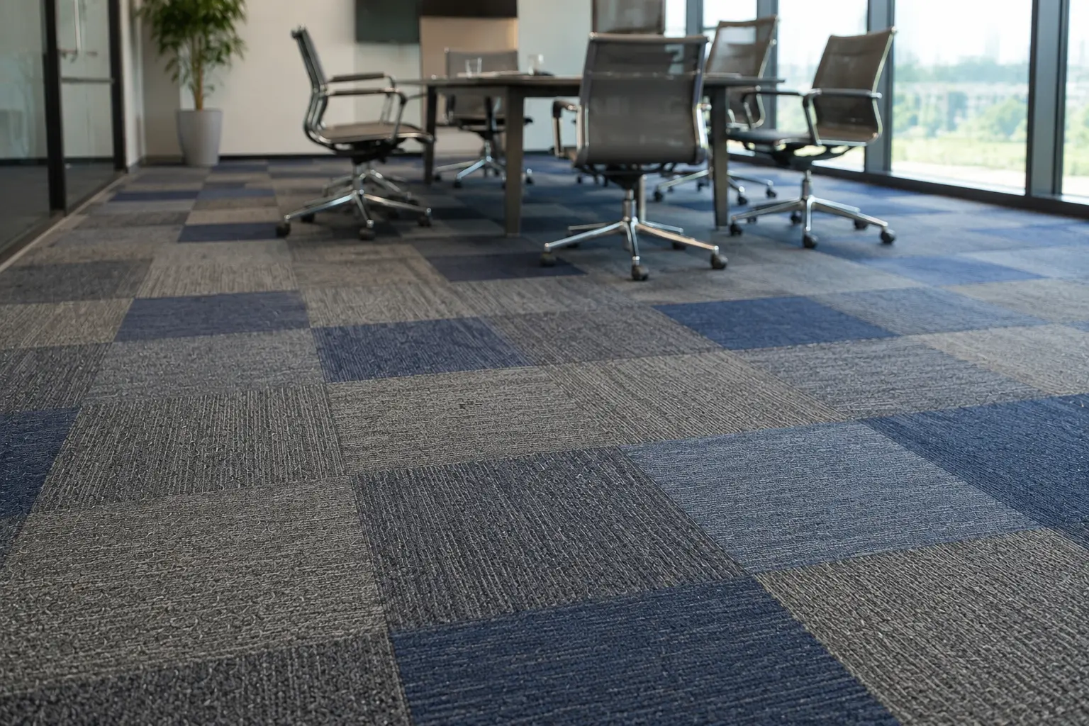 Alfombra modular Layout para oficinas en Rosario