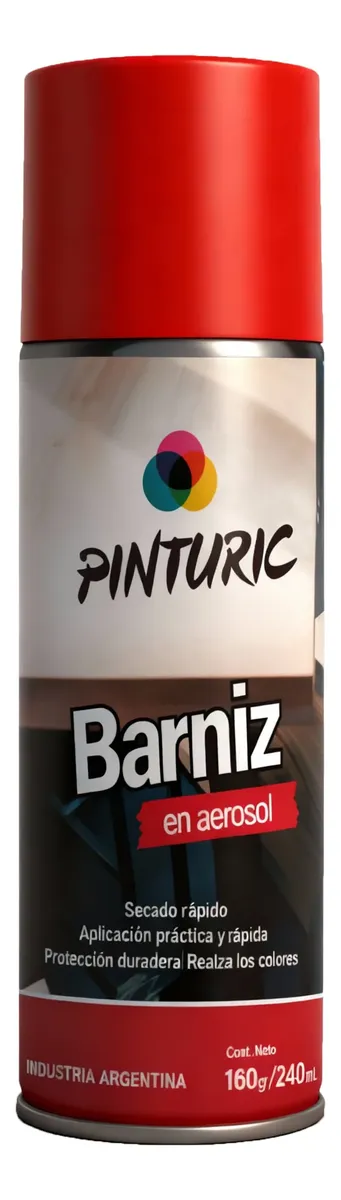Pintura Barniz Brillante En Aerosol Pinturic X 240 Ml