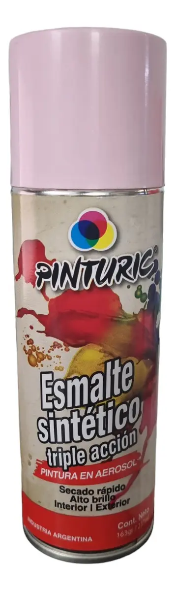 Pintura Esmalte Sintetico Rosa Pinturic En Aerosol X 240 Ml