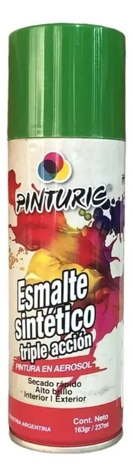 Pintura Esmalte Sintetico Verde Ingles Pinturic En Aerosol X 240 Ml